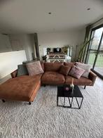 Prachtige cognac hoekzetel (L sofa), Huis en Inrichting, Ophalen, Zo goed als nieuw