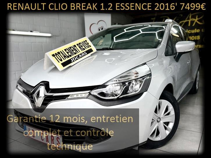 RENAULT CLIO BREAK 1.2 ESSENCE ‼️GARANTIE 1 AN CTOK‼️, Autos, Renault, Entreprise, Achat, Clio, ABS, Airbags, Air conditionné