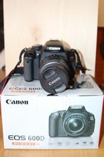 Canon Digital 600D avec Objectif Canon, Audio, Tv en Foto, Fotocamera's Digitaal, Spiegelreflex, 18 Megapixel, Canon, Gebruikt