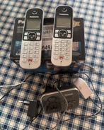 Téléphone fixe, Télécoms, Téléphones fixes | Combinés & sans fil, Enlèvement ou Envoi, Comme neuf, 2 combinés