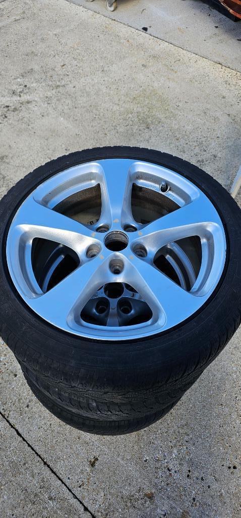 4 Aluminium velgen Borbet 8Jx17 inch (5x112), Auto-onderdelen, Banden en Velgen, Velg(en), All Season, 17 inch, Personenwagen