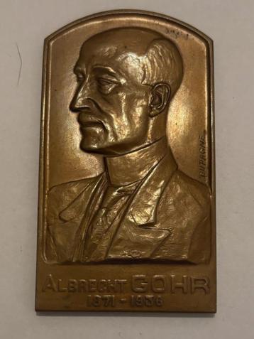 Medaille Albrecht Gohr beschikbaar voor biedingen