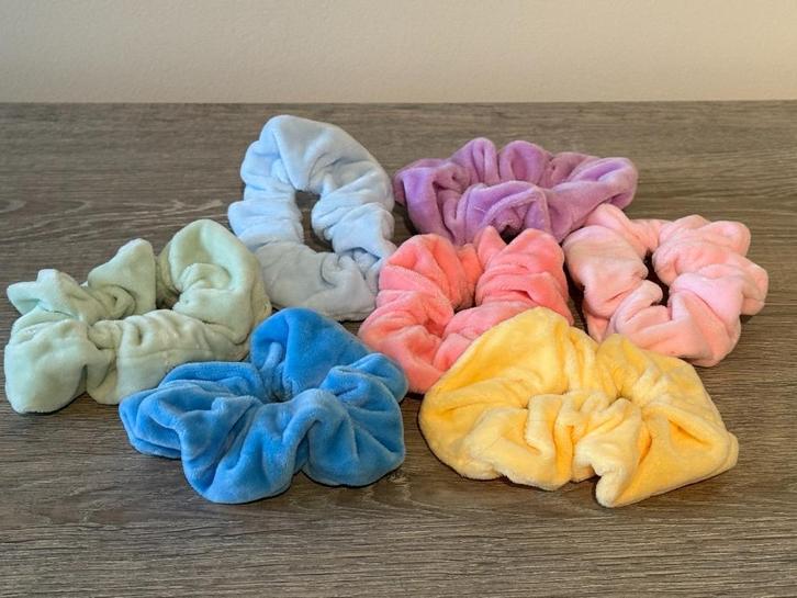 Scrunchies (7 stuks), Handtassen en Accessoires, Uiterlijk | Haarverzorging, Nieuw, Overige typen, Ophalen of Verzenden