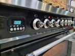 🔥Luxe Fornuis Boretti 90 cm hoogglans zwart 6 pits 1 oven, 60 cm of meer, 5 kookzones of meer, Vrijstaand, Energieklasse A of zuiniger