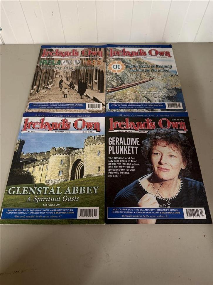 ierland - 4 x Ireland's Own Magazine December 2024 and Janu, Livres, Journaux & Revues, Comme neuf, Enlèvement ou Envoi
