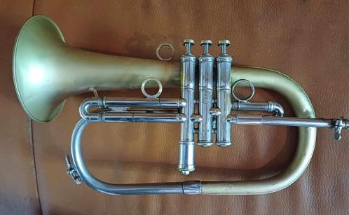 Bugle/trompette, Muziek en Instrumenten, Blaasinstrumenten | Trompetten, Zo goed als nieuw, Trompet in si bemol, Ophalen
