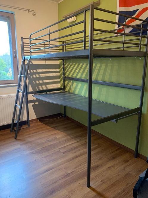 Lit mezzanine IKEA Svarta, Huis en Inrichting, Slaapkamer | Stapelbedden en Hoogslapers, Gebruikt, Hoogslaper, 100 cm, 210 cm