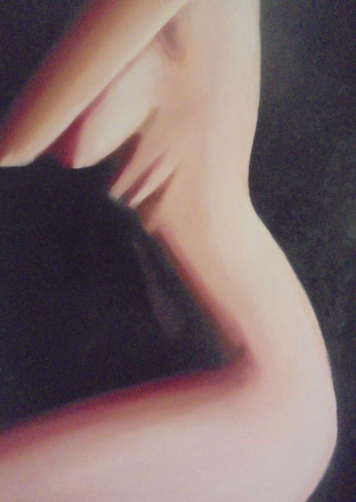 olieschilderij torso woman 2 (60x80cm), Antiek en Kunst, Kunst | Schilderijen | Klassiek, Ophalen of Verzenden