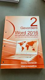 Word 2016 - 2 gevorderd, Informatica en Computer, Danny Devriendt, Ophalen of Verzenden, Zo goed als nieuw