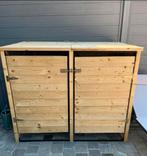 Containerberging dubbel 240 L geïmpregneerd hout, Jardin & Terrasse, Stockage & Armoires de jardin, Comme neuf, Stockage de conteneurs