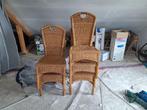 rietenstoelen, Huis en Inrichting, Ophalen, Gebruikt, Bruin, Rieten