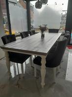 Grote eettafel met 6 stoelen, Huis en Inrichting, Ophalen, Zo goed als nieuw