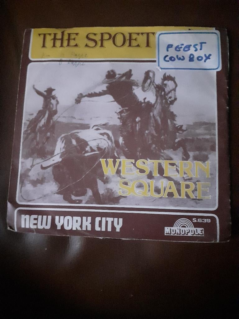 45T Spoetniks : Western square (Belpop), Cd's en Dvd's, Ophalen of Verzenden