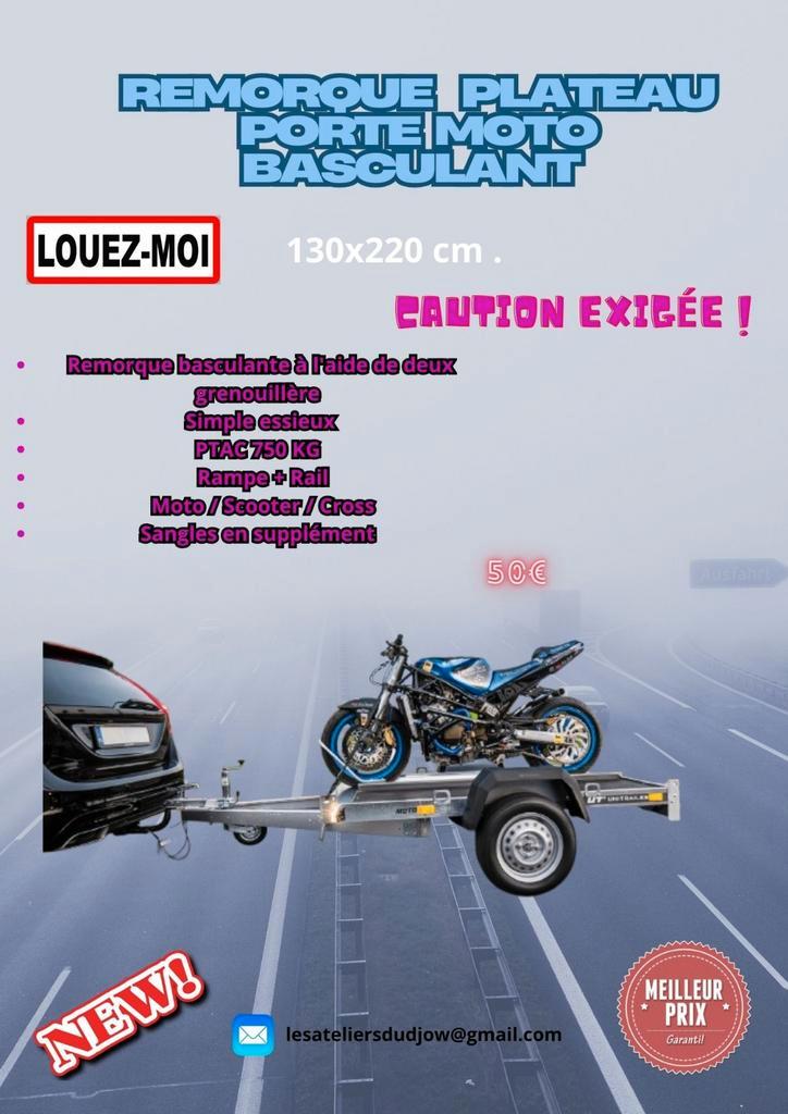 Location plateau moto basculant, Auto diversen, Handleidingen en Instructieboekjes