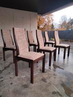 Set van 6 vintage design stoelen Highback 1970s, Huis en Inrichting, Stoelen, Ophalen, Gebruikt