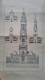 Oud ontwerp Halletoren Brugge architectuur, Ophalen