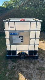 IBC container 1000L, Ophalen, Kunststof, Gebruikt, Met kraantje