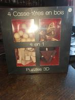 HOUTEN PUZZELS X4, Een of twee spelers, Ophalen of Verzenden, Nieuw, Autre