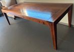 Massieve eettafel 250x105x79, Ophalen, Gebruikt, 100 tot 150 cm, Teakhout