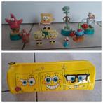 9 Spongebob Squarepants figuren/figuurtjes + pennenzak, Kinderen en Baby's, Ophalen of Verzenden, Gebruikt