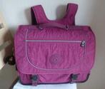 Kipling de grootste boekentas met 4 vakken + aap, Gebruikt, Paars, Aktetas of Boekentas, 30 tot 40 cm