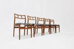 Set Vintage Mid-Century eetkamerstoelen teak 1960, set 5, Ophalen