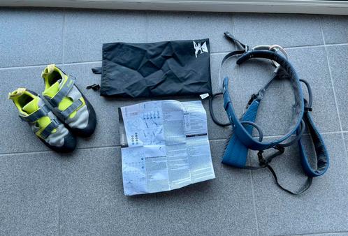 Klimgordel heren maat S en klimschoenen maat 40, Sport en Fitness, Klimsport, Zo goed als nieuw, Klimsport-accessoire, Ophalen