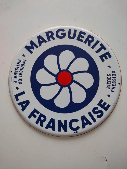 Plaque publicitaire Marguerite, Collections, Marques & Objets publicitaires, Comme neuf, Enlèvement ou Envoi