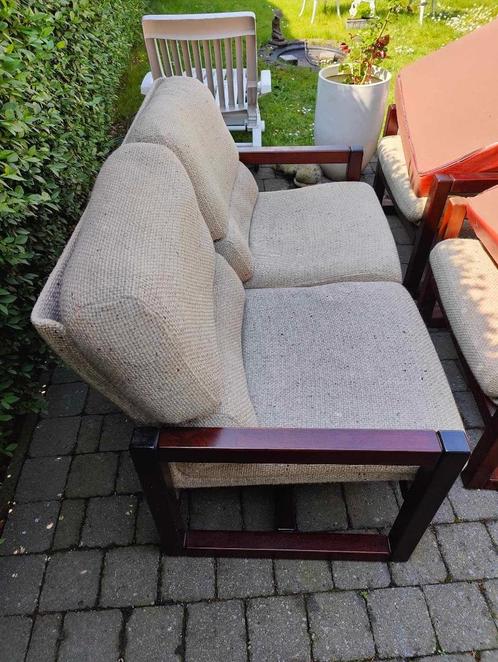 Vintage seneca 1950 - 1960s salon set, Huis en Inrichting, Zetels | Complete zithoeken, Gebruikt, Hout, Stof, Ophalen
