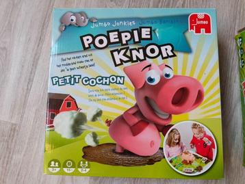 Gezelschapsspel Poepie Knor, Hobby en Vrije tijd, Ophalen of Verzenden, Zo goed als nieuw
