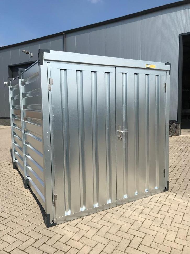Opslagcontainer | Te koop te huur, Tuin en Terras, Tuinhuizen, Nieuw, Schuur, Metaal, 250 tot 300 cm, Ophalen