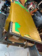 Olijf groen hele kalfs huid 1.4 mm dik iets stug&glad A530, Enlèvement ou Envoi, Comme neuf, Vert