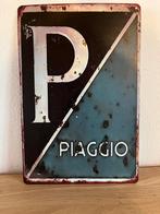 Piaggio metalen plaat, Verzamelen, Ophalen of Verzenden, Zo goed als nieuw