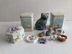 Verzameling poezen ( katten ) miniaturen, blikken doosjes, Antiek en Kunst, Verzenden