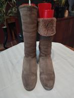 Bottes GALLIA en mouton retourné fourré en ton vison T39, Enlèvement