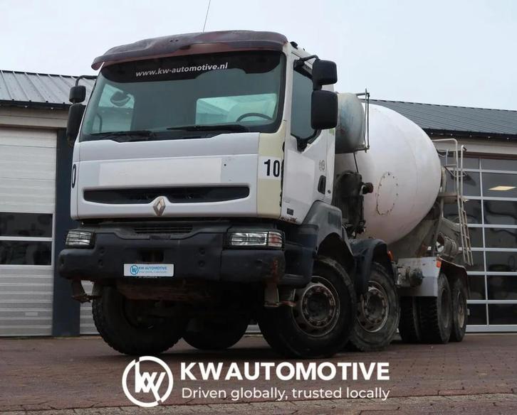Renault Kerax 370 8X4/ MIXER/ BARYVAL 9 M3/ CRUISE CONTROL/, Auto's, Vrachtwagens, Bedrijf, Te koop, Airconditioning, Bluetooth