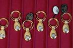 60xPorte-clés BAGNARA Dorés+Initiale/Zircon?/Made in Italy, Collections, Porte-clés, Enlèvement, Neuf, Marque