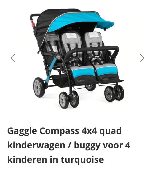 Buggy 4 kindjes, Enfants & Bébés, Poussettes & Combinaisons, Comme neuf, Poussette, Autres marques, Enlèvement