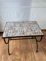 Vintage mozaïek bijzettafel, Huis en Inrichting, Ophalen, Gebruikt
