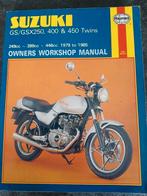Werkplaatshandboek Suzuki gs/gsx 250 , 400, 450twins Haynes, Ophalen of Verzenden, Zo goed als nieuw