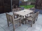 Tuinset teak, Tuin en Terras, Ophalen, Gebruikt, 6 zitplaatsen, Teakhout