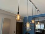 Verlichting, Huis en Inrichting, Lampen | Hanglampen, Glas, Zo goed als nieuw, 50 tot 75 cm, Ophalen