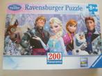 puzzel van frozen. ravensburger, 200 stuks, +8, 6 jaar of ouder, Meer dan 50 stukjes, Ophalen of Verzenden