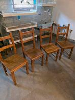 Chaises en bois, Maison & Meubles, Chaises, Brun, Enlèvement, Utilisé, Bois