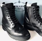 PRADA LEREN ENKEL LAARZEN 38, (NP €1.400) ORIGINEEL, NIEUW💖, Kleding | Dames, Prada, Zwart, Lage of Enkellaarzen, Ophalen of Verzenden