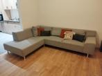 Hoekbank L links sofa grijs stof, Huis en Inrichting, Zetels | Zetels, 150 cm of meer, 250 tot 300 cm, Gebruikt, Stof