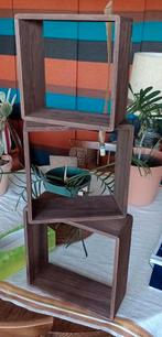 Set van 3 kubusplanken bruin grenenhout, Huis en Inrichting, Woonaccessoires | Etagères, Ophalen of Verzenden, Zo goed als nieuw