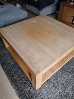 Lichte eiken salontafel, Huis en Inrichting, Tafels | Salontafels, Ophalen, Gebruikt, Vierkant