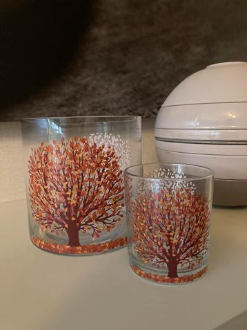 Nieuwe windlichten Rasteli 1x 15cm en 1x 10 cm hoog beschikbaar voor biedingen
