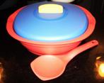 tupperware: klein „tropisch” schaaltje... 1 liter, Ophalen of Verzenden, Nieuw, Blauw